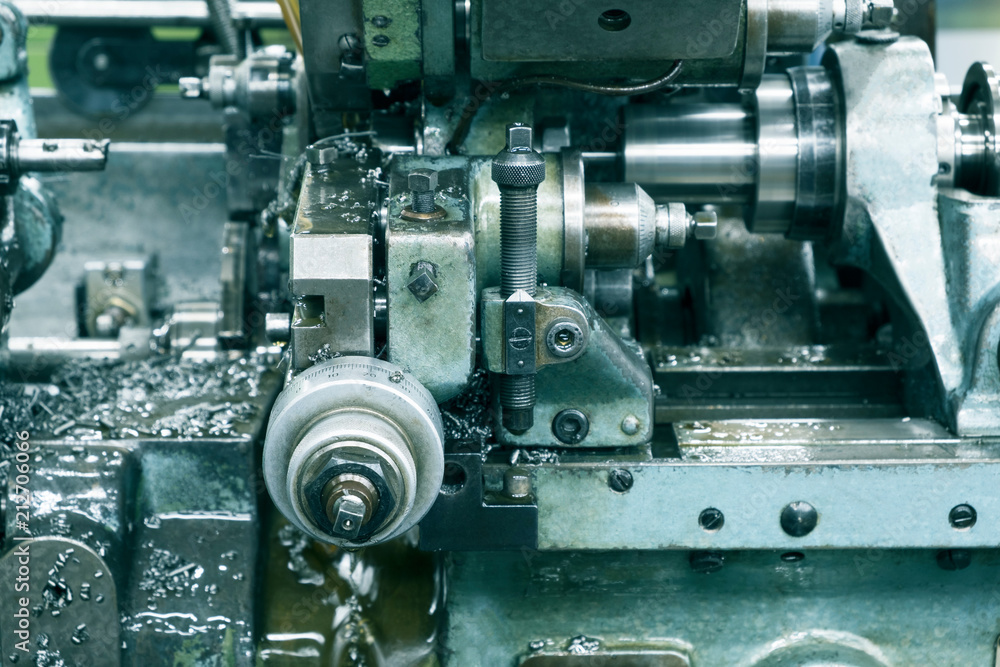 Automatic lathe machine control by camshaft for Industria. Automatic lathe machine control by camshaft for Industria.