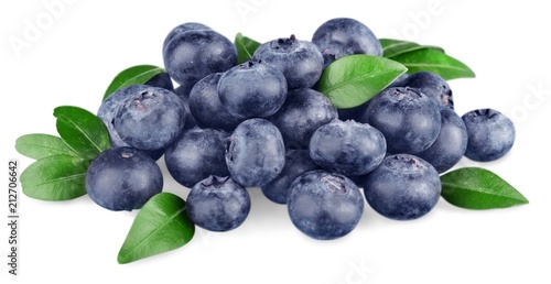 blueberries isolated