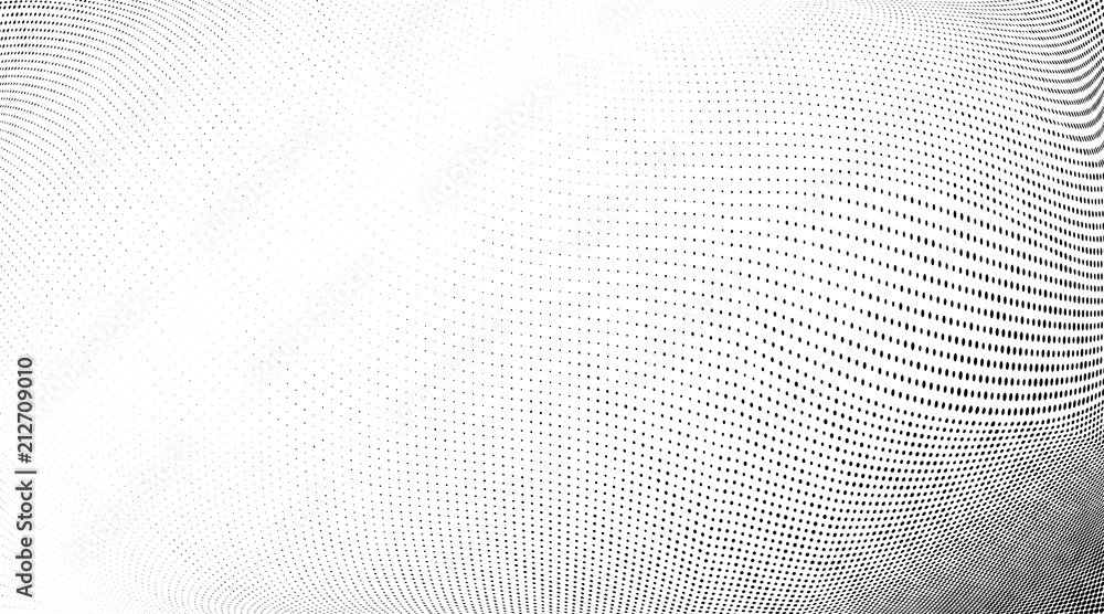 Abstract monochrome grunge halftone pattern. Soft dynamic lines. Vector illustration with dots. Modern polka dots background Abstract monochrome grunge halftone pattern. Soft dynamic lines. Vector illustration with dots. Modern polka dots background