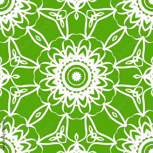 decorative ethnic ornament. Seamless vector illustration. Floral style. for printing on fabric, paper for scrapbooking, wallpaper, cover, page book.