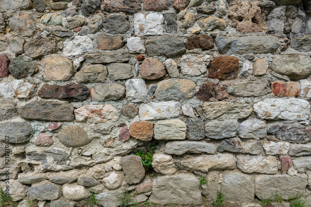 Burgruine Wehrmauer Stein Textur