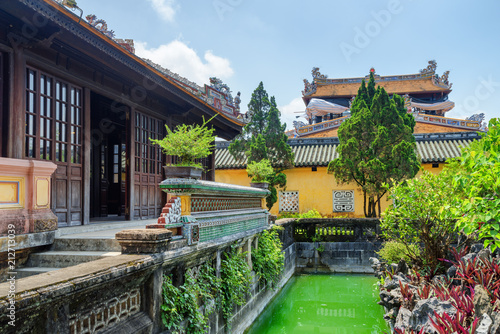 Amazing garden and old buildings at the Purple Forbidden City