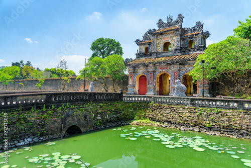 Canvas Print Beautiful view of the East Gate (Hien Nhon Gate), Hue