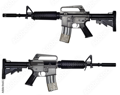 Plakat Assault rifle on white background