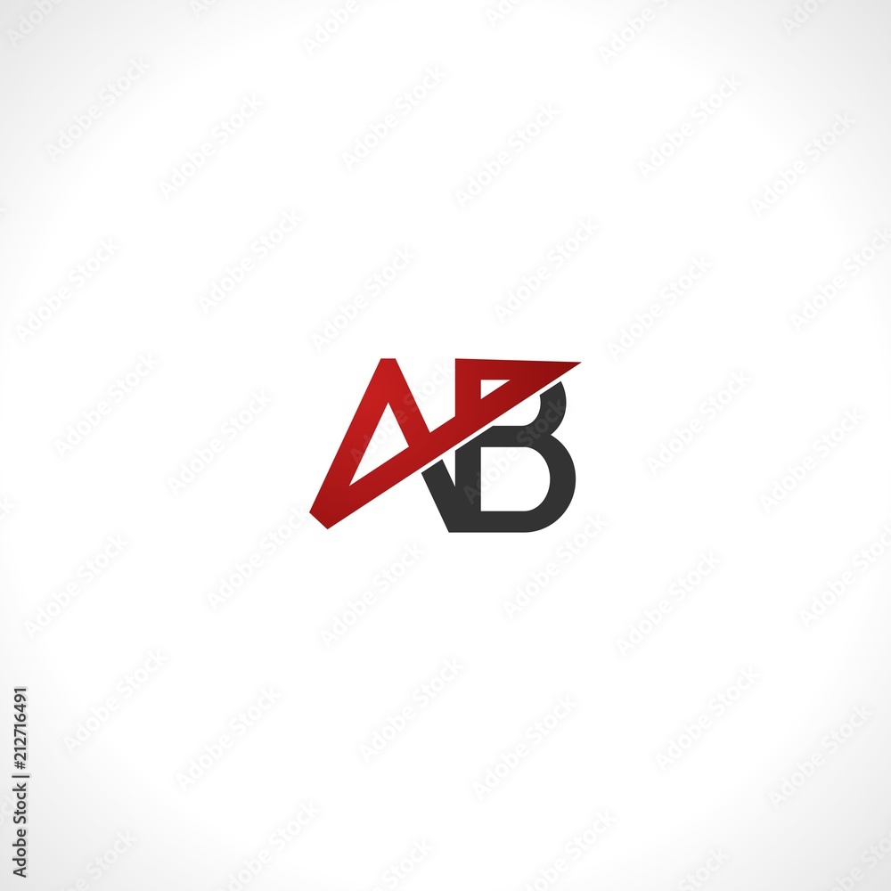 Letter AB Simple Abstract Icon Modern Logo Design Template Element Vector Letter AB Simple Abstract Icon Modern Logo Design Template Element Vector
