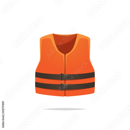 Life jacket vector isolated illustration