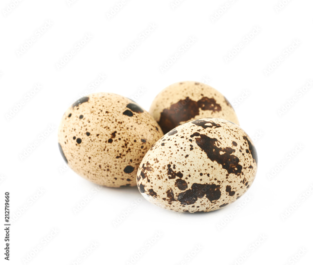 Quail egg composition isolated Quail egg composition isolated
