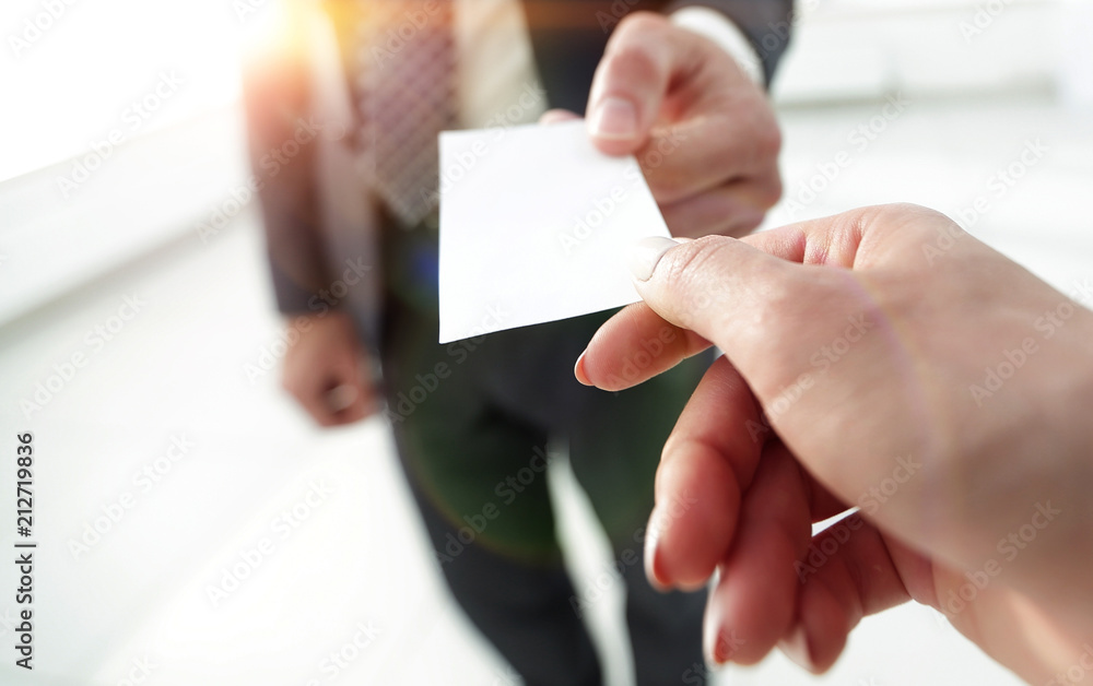 Exchange business card for first time meet Exchange business card for first time meet