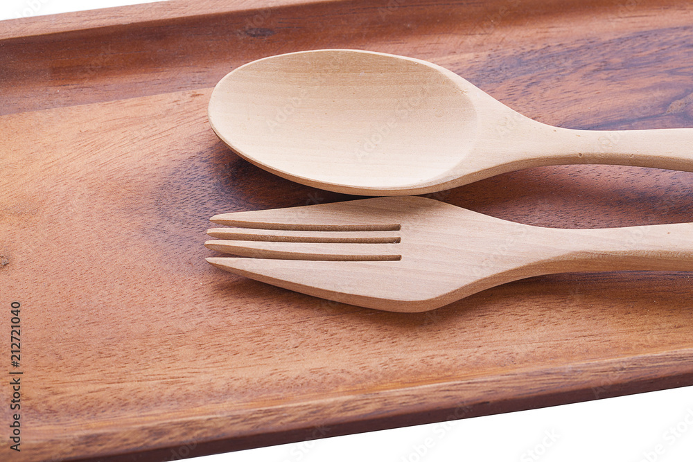Wooden spoon isolated on white background. Wooden spoon isolated on white background.
