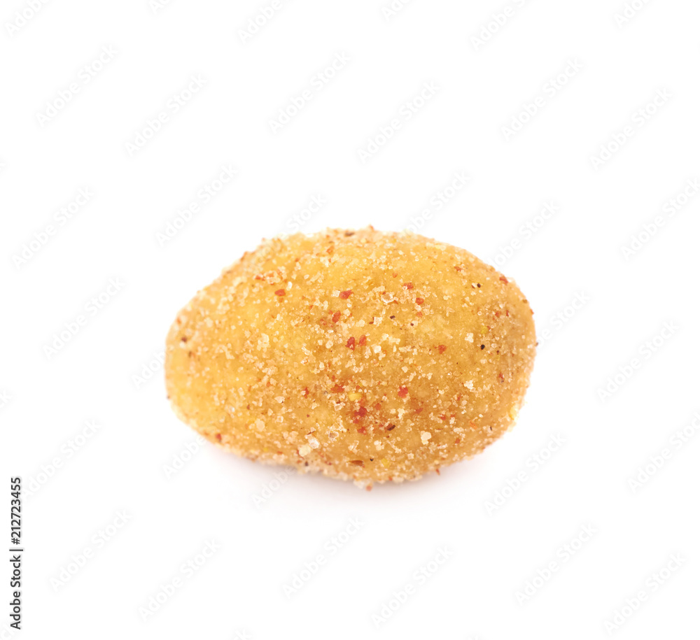 Breadcrumb coated nut isolated Breadcrumb coated nut isolated