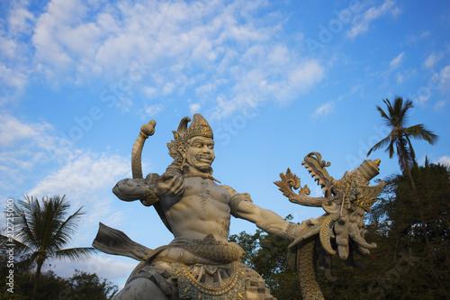 Giant Balinese statue in Nusa Dua complex Bali indonesia