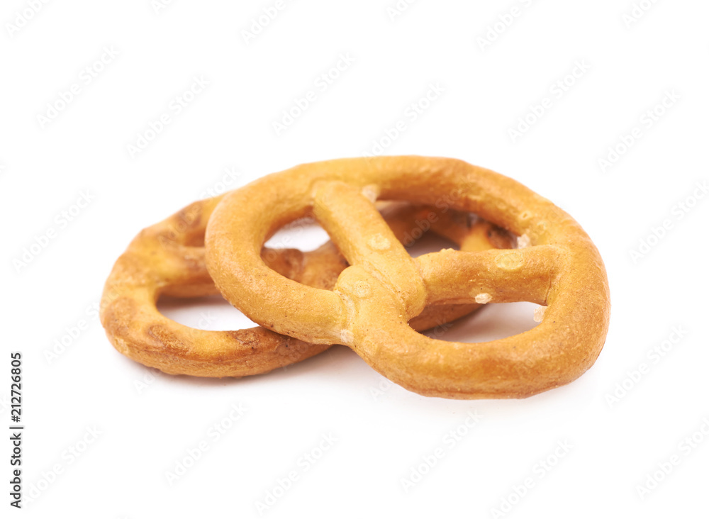Salted pretzels isolated Salted pretzels isolated