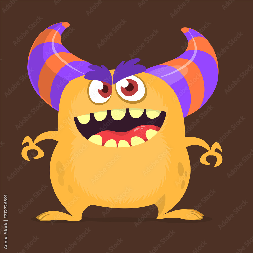 Cute cartoon monster. Vector illustration Cute cartoon monster. Vector illustration