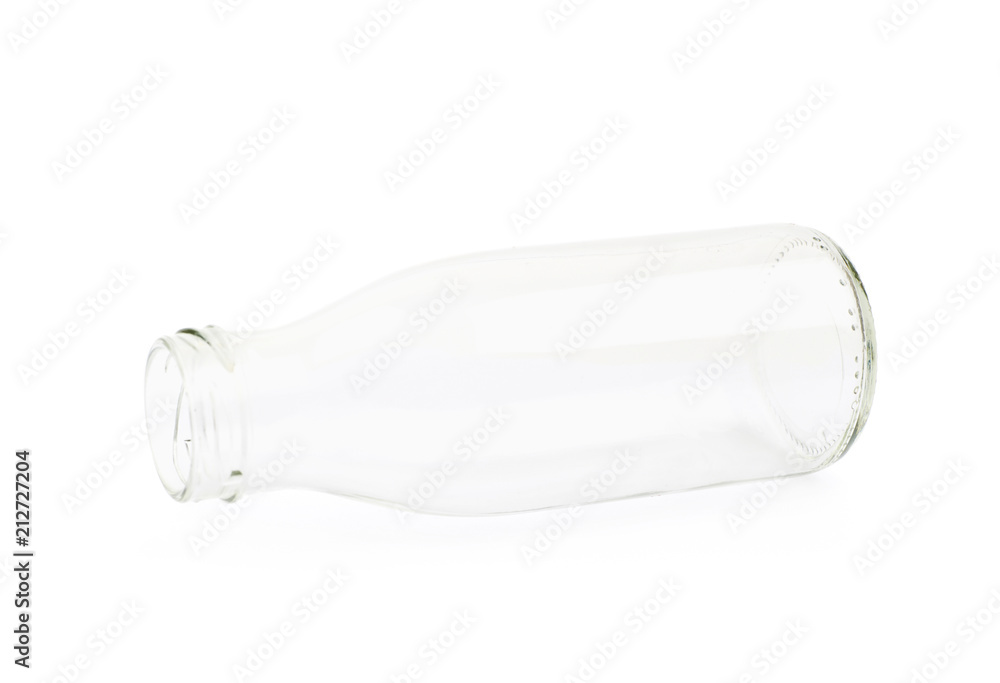 Empty glass bottle isolated Empty glass bottle isolated