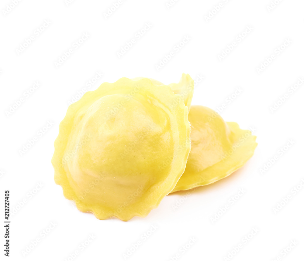 Cheese ravioli composition isolated Cheese ravioli composition isolated