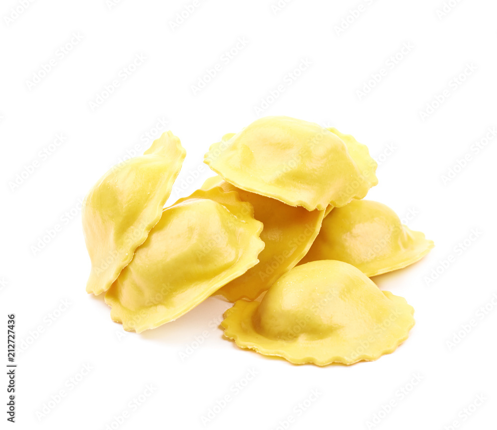 Cheese ravioli composition isolated Cheese ravioli composition isolated