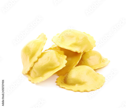 Cheese ravioli composition isolated