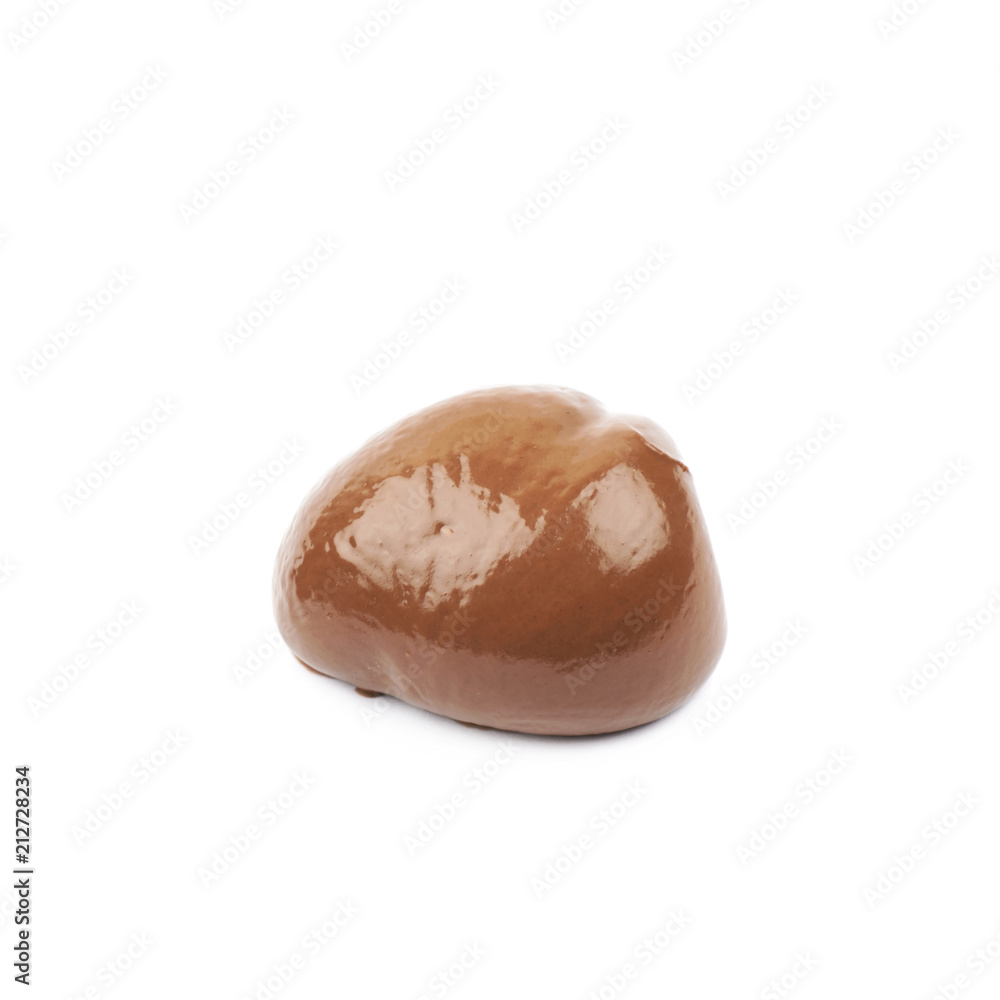 Spread chocolate cream butter isolated Spread chocolate cream butter isolated