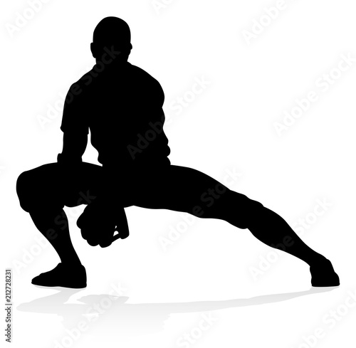Baseball Player Silhouette 