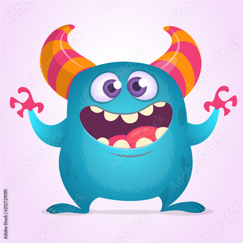 Funny cartoon monster 