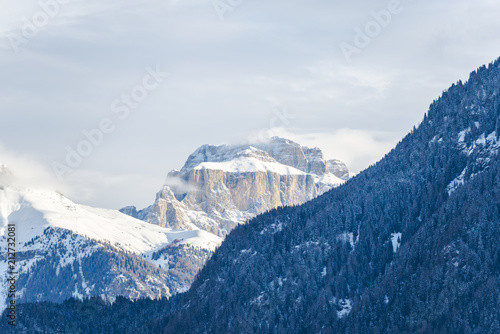 Landscape in Italy with Dolomites Mountains