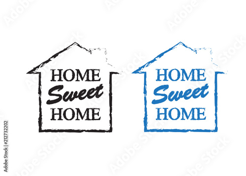 Home Sweet Home. Banner home decoration vector