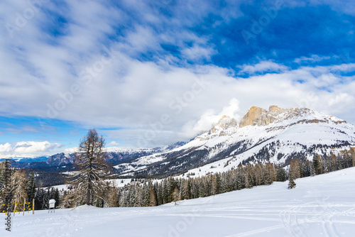 Ski resort in Dolomites, Carezza ski ,Italy © somra