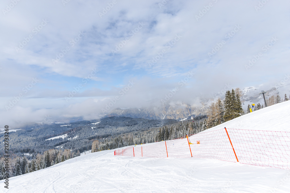 Ski resort in Dolomites Ski resort in Dolomites
