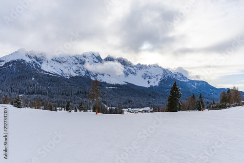 Ski resort in Dolomites