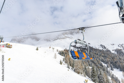 Ski resort in Dolomites