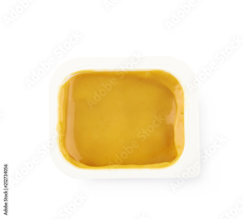 Little sauce container isolated