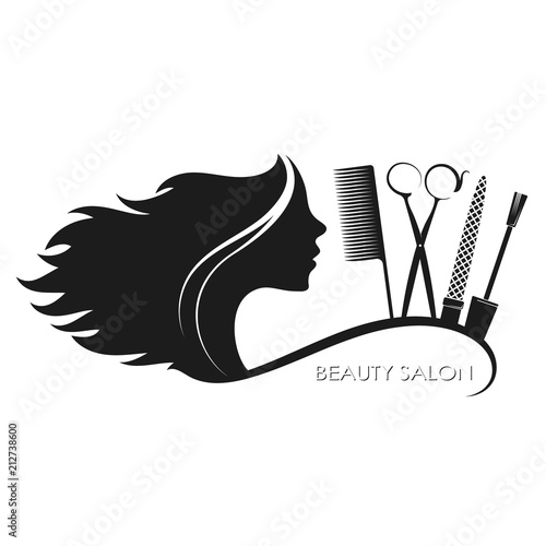 Beauty salon hairstyles and manicure