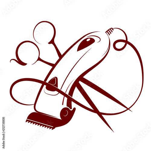 Hair clipper and scissors