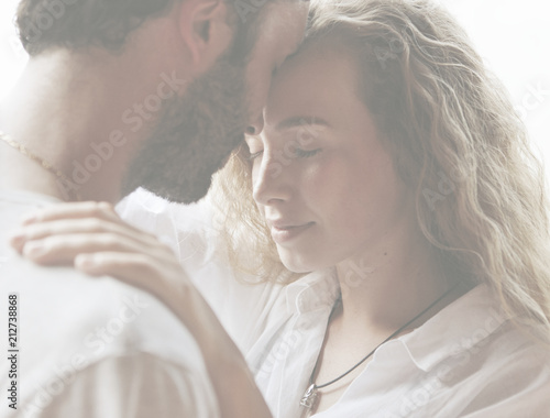 Fotografi Loving couple having a romantic moment