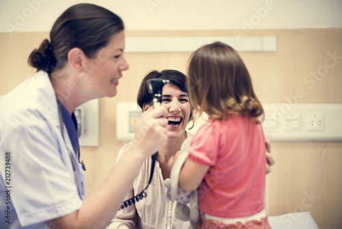 Young patient is getting a diagnose from doctor