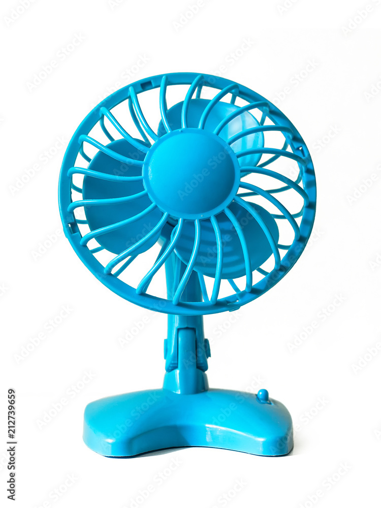 Light blue plastic fan Stock | Adobe Stock