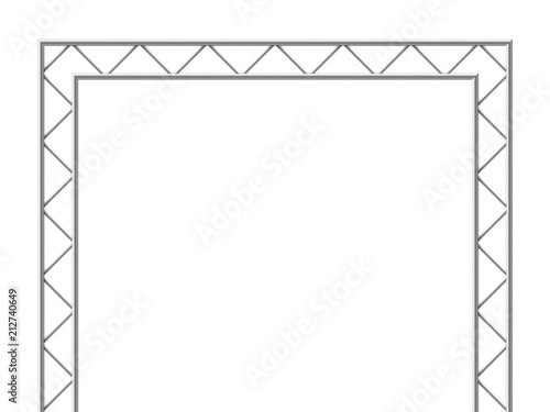 Steel truss girder 3d construction equipment. Metal framework isolated vector illustration