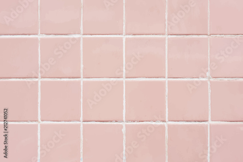 Pink pastel tiles textured wallpaper