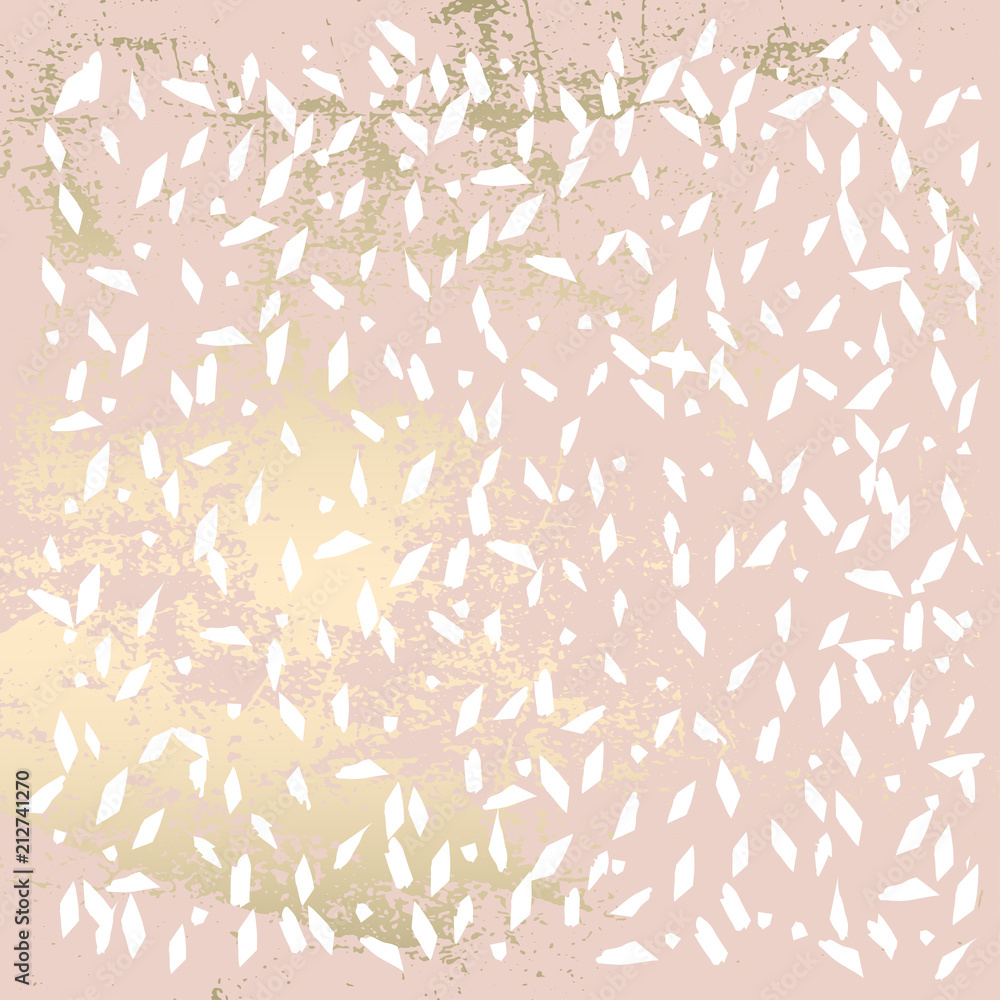Trendy Chic Pastel colored background with Gold Foil geometric shapes. Abstract unusual textures for wallpaper, wedding invitation cards, business cards, fashion headers, decoration elements. Vector Trendy Chic Pastel colored background with Gold Foil geometric shapes. Abstract unusual textures for wallpaper, wedding invitation cards, business cards, fashion headers, decoration elements. Vector