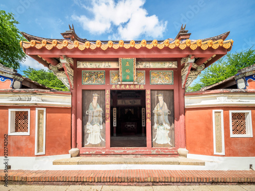 Foto Tainan, Taiwan - May 27, 2018: Wufei Temple is a historic site in Tainan City