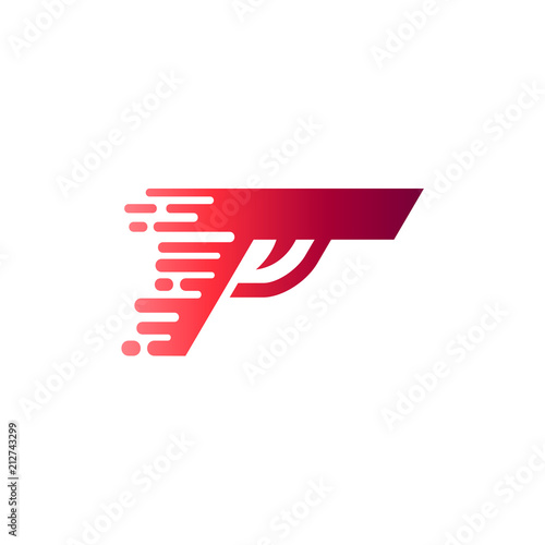 Fast Pistol Logo Design Template