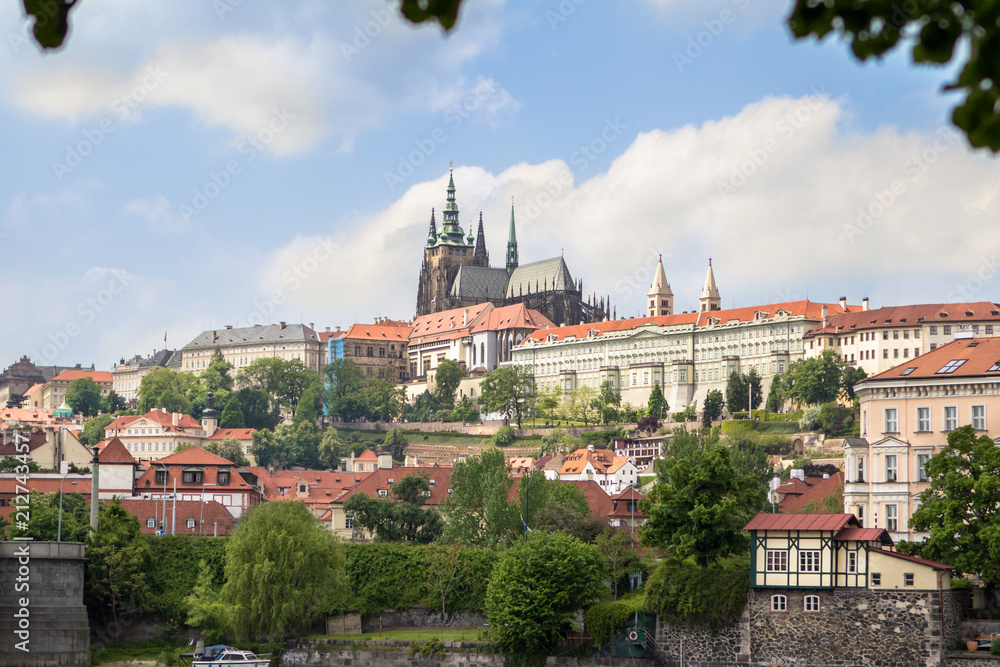 Prague Castle across the river Vltava