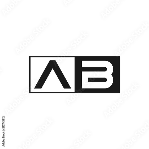 Initial Letter AB Logo Template Design
