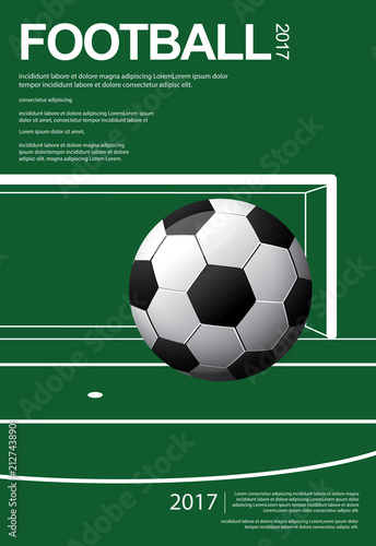 Soccer Football Poster Vestor Illustration © pongpongching