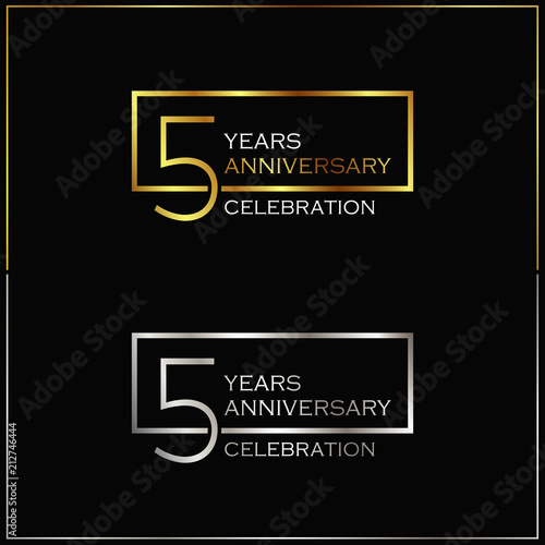5th years anniversary celebration background