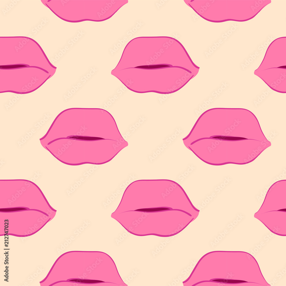 Sexy lips seamless pattern Sexy lips seamless pattern