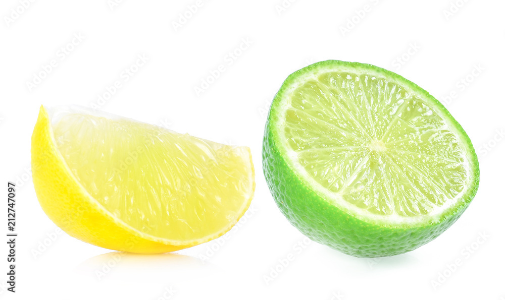 lemon slice on white background lemon slice on white background