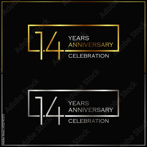 14th years anniversary celebration background