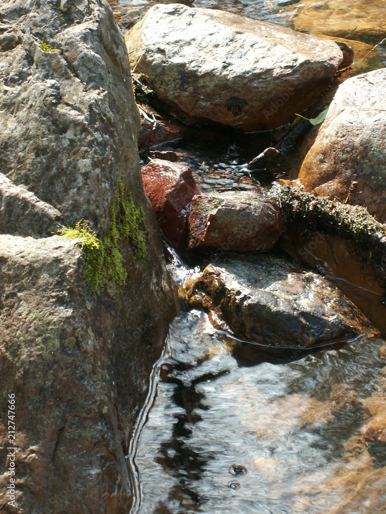 Fototapeta premium Mountain River stone