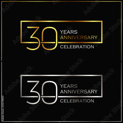 30th years anniversary celebration background